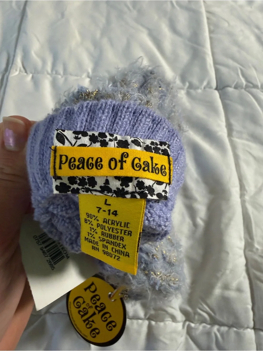 Peace & Calm Kids Lavender Convertible Mittens